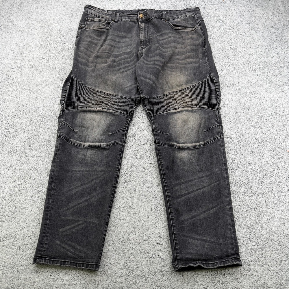 Jordan Craig Legacy Edition Jean Mens 40x28 Charcoal Aaron Skinny Moto Stretch**